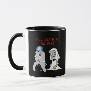 Taza Hasta la muerte nos dividen a los Bodas zombies de