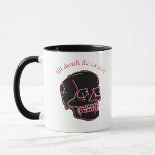 Taza Hasta Que La Muerte Nos Divida - Cráneo De Glitch