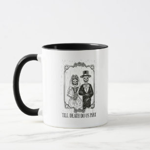 Taza Hasta Que La Muerte Nos Haga Pareja Boda De Esbozo