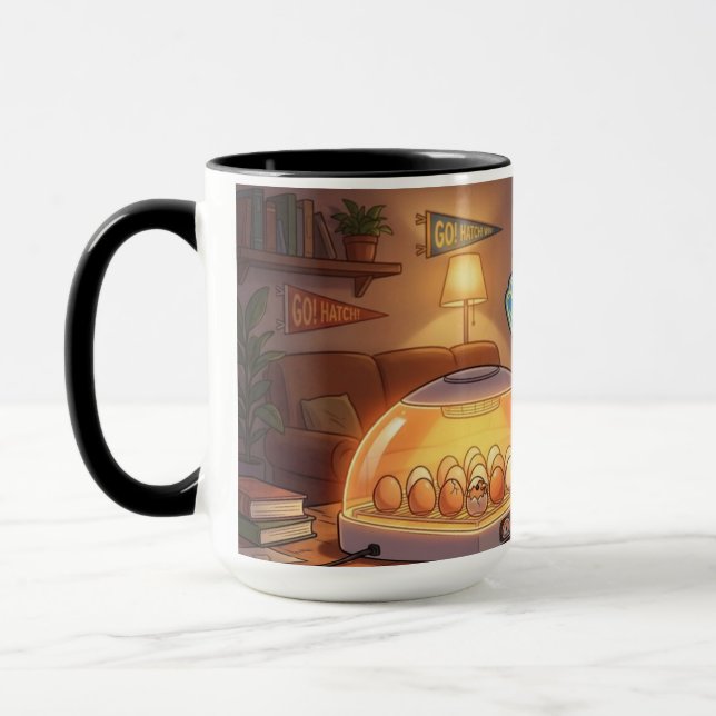 Taza Hatch Day Mug – Egg Watch Coffee Cup  (Izquierda)