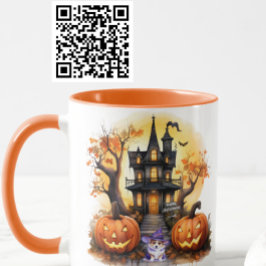 Taza Haunted House Corgi Witch