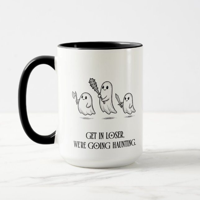 Taza Haunted Mean Girl Ghost Joke Funny Gift Present (Izquierda)