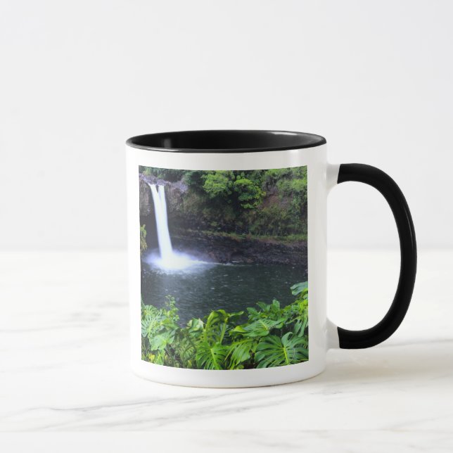 Taza Hawái, Isla Grande, Hilo, Cataratas del Arcoíris,  (Derecha)
