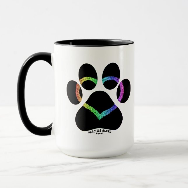 Taza Hawai Practice Aloha - Kitty Love Rainbow (Izquierda)