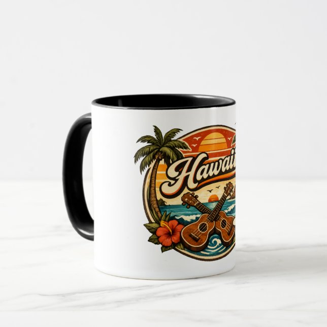 Taza Hawái & Ukelele (Anverso izquierdo)