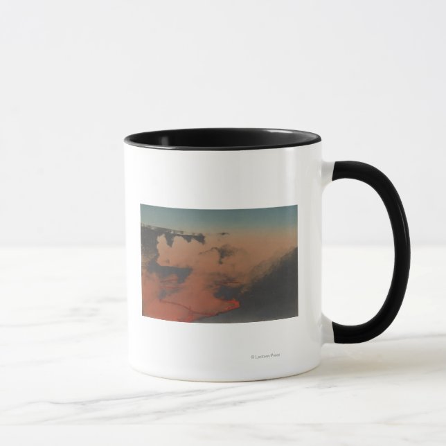Taza Hawái - Vista del volcán Kilauea en HA (Derecha)