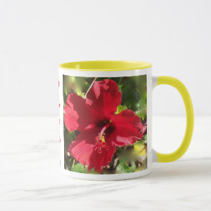 Taza hawaiana del hibisco