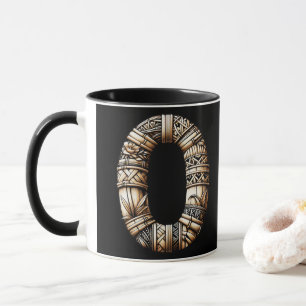 Taza Hawaiano Polinesio Carta de Aloha O Inicial Person