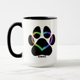 Taza Hawaii Ama el arcoiris
