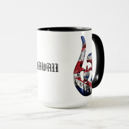 Taza Hawaii Honu Tribal Hook HIFlag