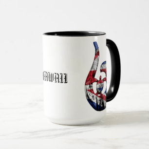 Taza Hawaii Honu Tribal Hook HIFlag