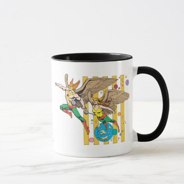 Taza Hawkman y Hawkwoman (Derecha)