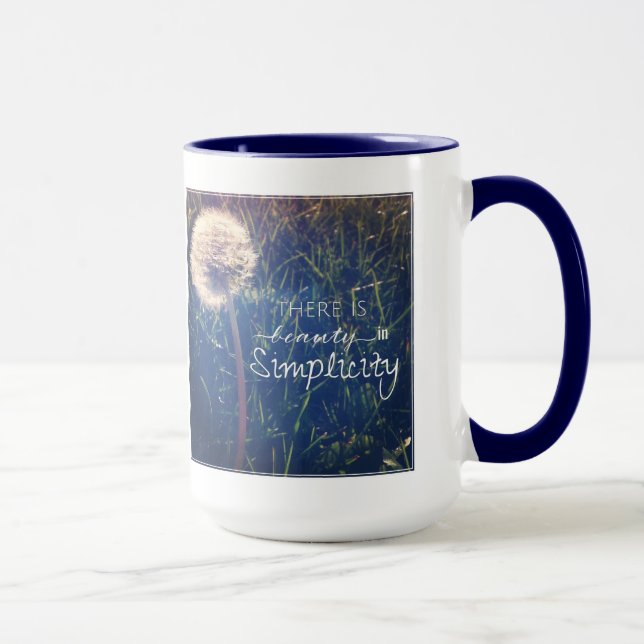 Taza Hay belleza en simplicidad (Derecha)