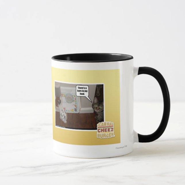 Taza Hay liebres en mi comida (Derecha)