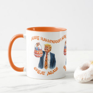 Taza Haz de nuevo grande el Halloween Donald Trump Dive