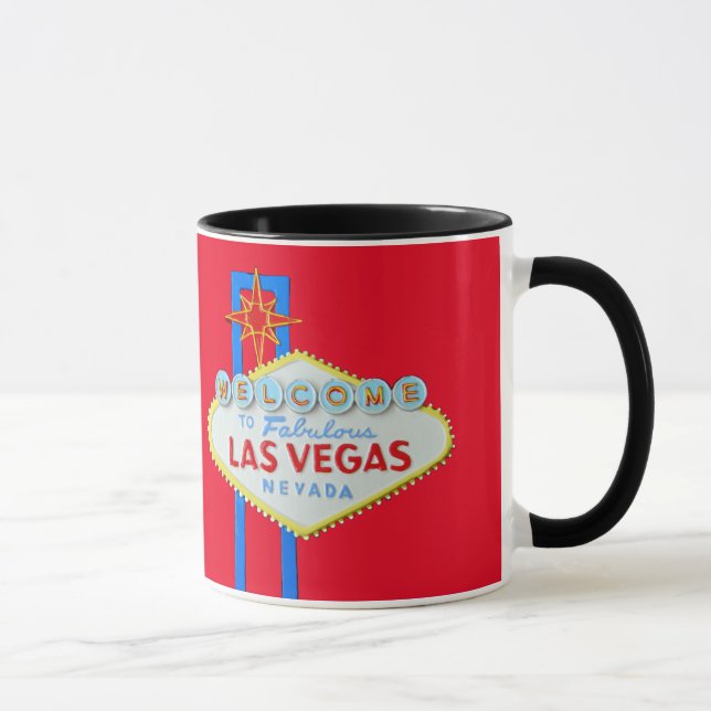 Taza Haz tu propia foto de Las Vegas (Derecha)