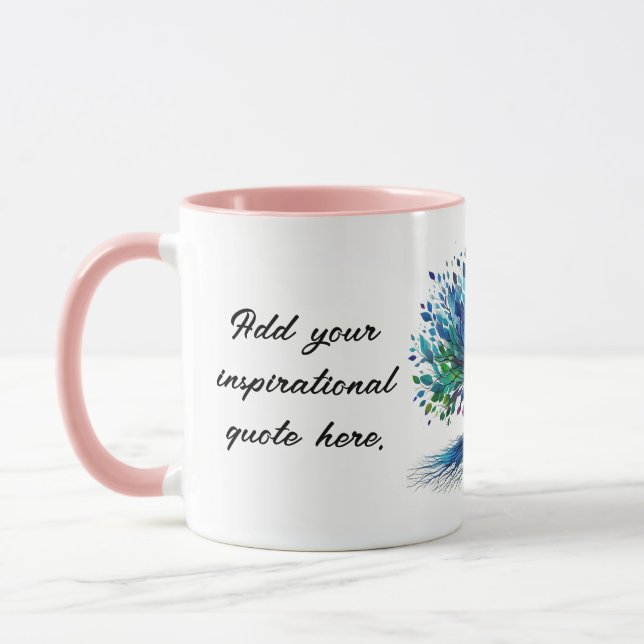 Taza Haz tu propio árbol Inspirador (Izquierda)