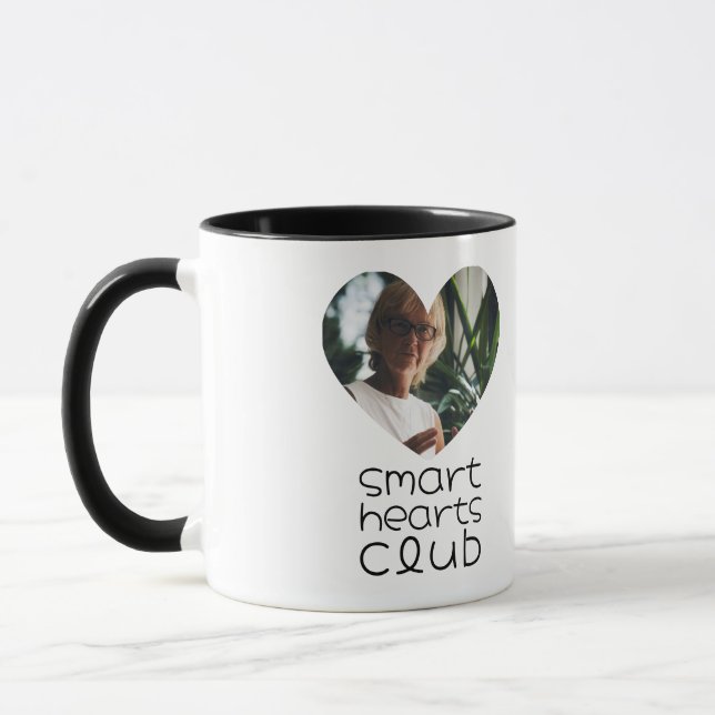 Taza Heart Frame Photo Mug Teacher Appreciation Gift (Izquierda)