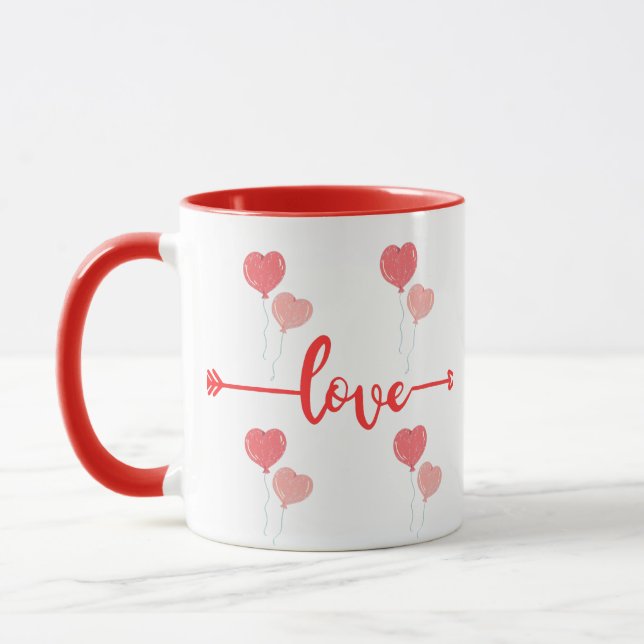 Taza Heart Love Modern Art (Izquierda)