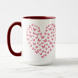 Taza Heart of Capricious Butterflies