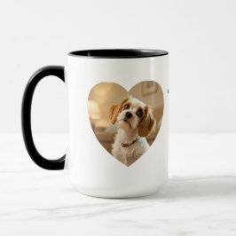 Taza Heart-Shaped Dog Design – “Happiness on Four Paws”