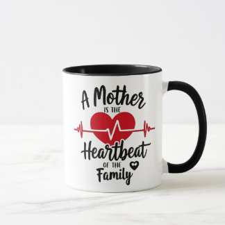 Taza Heartbeat Mom Mug