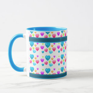 TAZA HEARTS COFFEE MUG