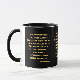 Taza Hebreos 8:6 KJV Biblia Verse Two-Tone