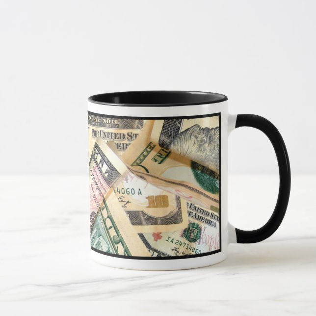 Taza ¡HECHO DE DINERO! (Dólar) Mug (Derecha)