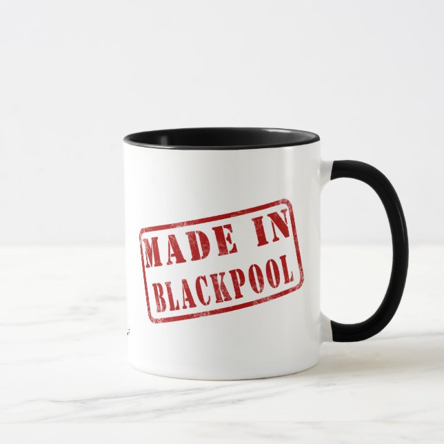 Taza Hecho en Blackpool (Derecha)