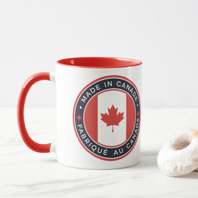 Taza Hecho en Canadá (Con donut)