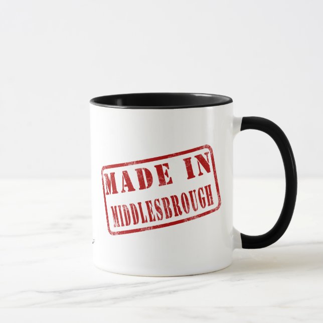 Taza Hecho en Middlesbrough (Derecha)