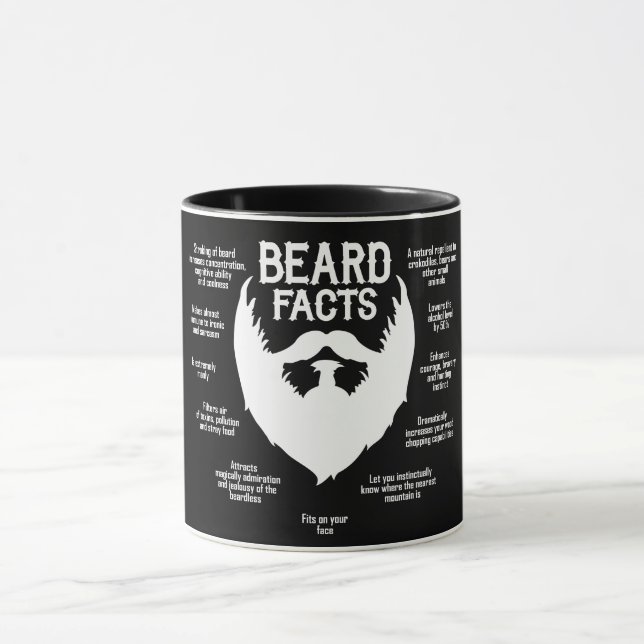 Taza Hechos de la barba (blancos) (Centro)