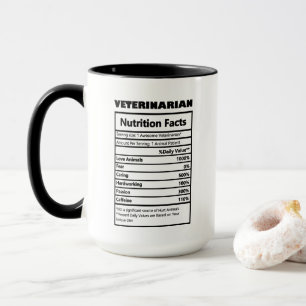 Taza hechos de trabajo veterinarios geniales