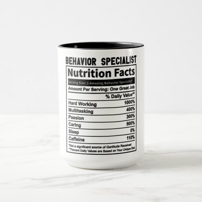 Taza Hechos divertidos de comportamiento de especialist (Centro)