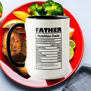 Taza hechos divertidos del padre fresco