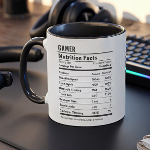 Taza Hechos divertidos Jugar a negro y blanco simple