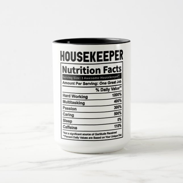 Taza Hechos divertidos sobre la nutrición de las emplea (Centro)