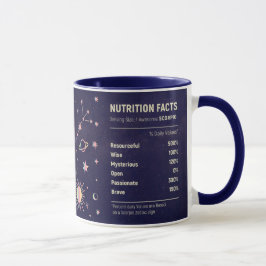 Taza Hechos/Escorpio sobre la nutrición zodiaca