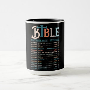 Taza Hechos Nutricionales de la Biblia Cristiana