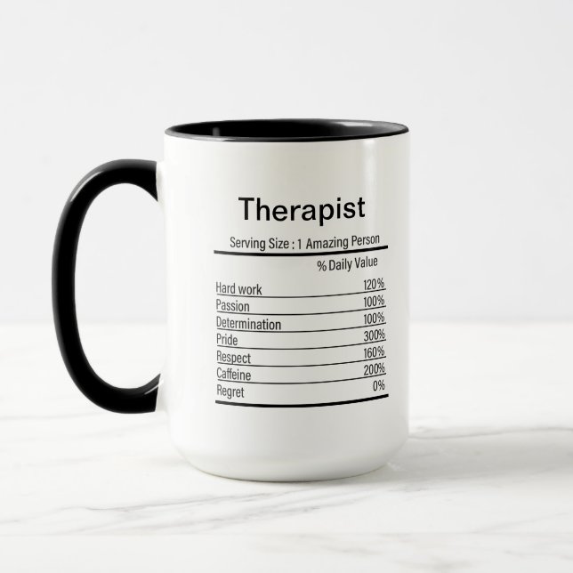 Taza Hechos Personalizados De Nutrición Terapéutica, Do (Izquierda)