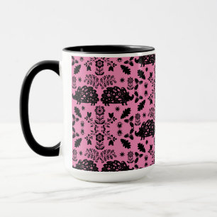 Taza Hedgehog Folk Art