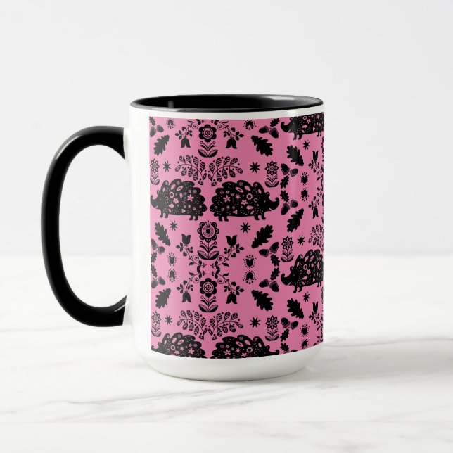 Taza Hedgehog Folk Art (Izquierda)