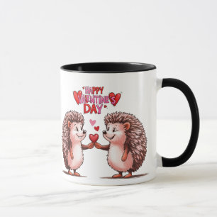 Taza Hedgehog Heart - Amor El día de San Valentín