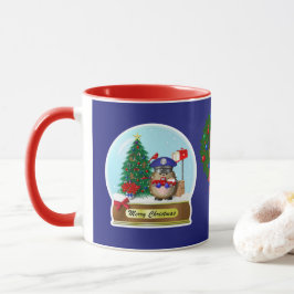 Taza Hedgehog Mail Carrier Snow Globe