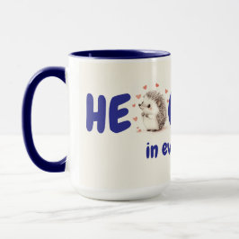 Taza ¡Hedgehugs! 15 oz, café Personalizado lindo Hedgeh