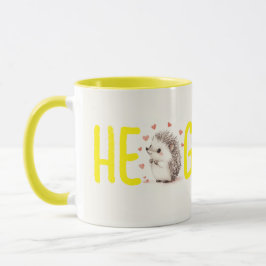 Taza ¡Hedgehugs! Café Cute Hedgehog Mug, Tea Mug