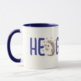 Taza ¡Hedgehugs! Café Cute Hedgehog, tazón, té