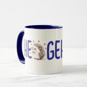 Taza ¡Hedgehugs! Café Cute Hedgehog, tazón, té