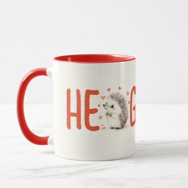 Taza ¡Hedgehugs! Café Cute Hedgehog, tazón, té (Izquierda)